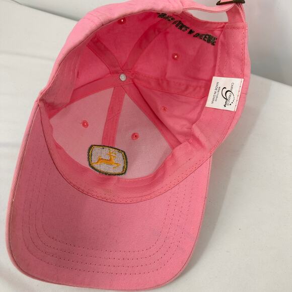 John Deere Pink Nothing Runs Like a Deer Owners Edition Hat - Picture 3 of 7